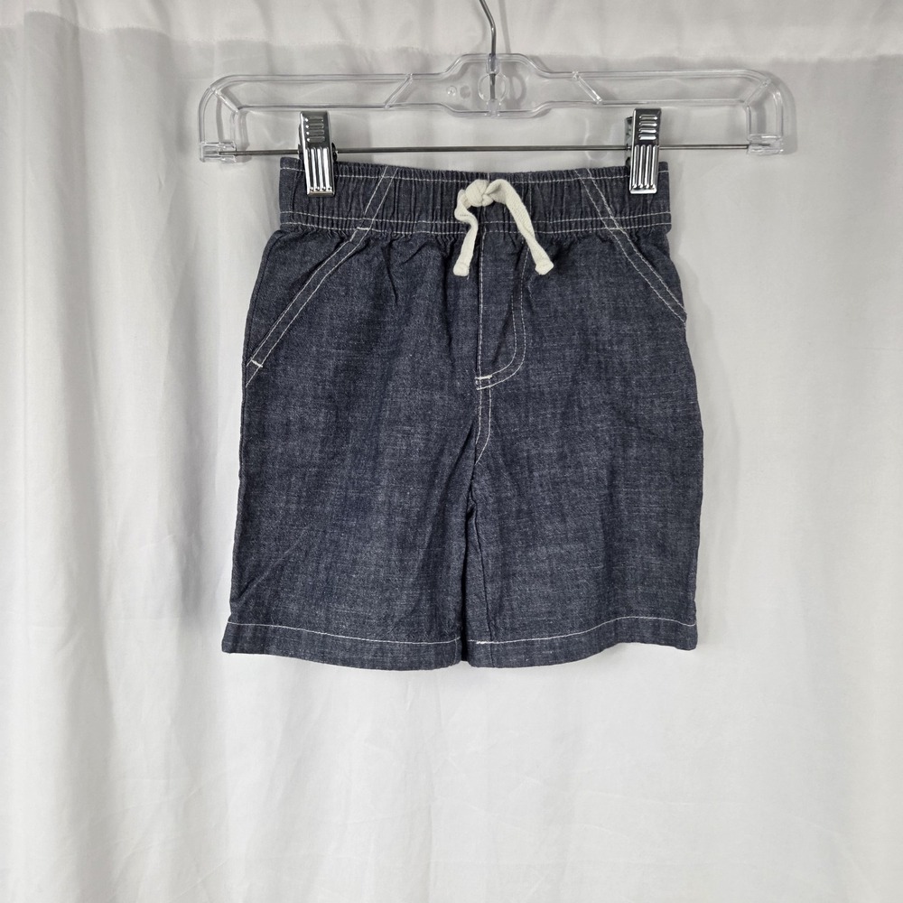 Koala Kids Toddlers Size 3T Drawstring Flat Front Shorts Blue